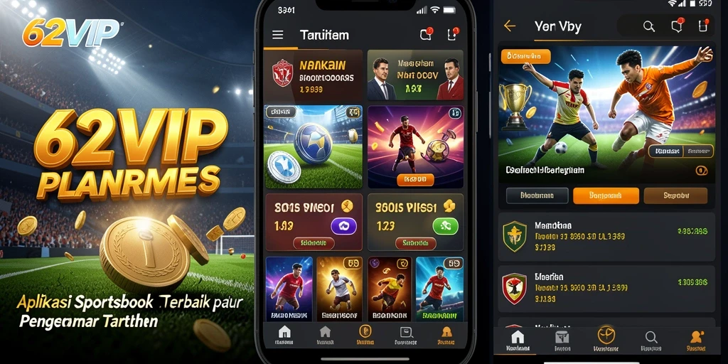 Tampilan screenshot dari gameplay 62VIP yang menampilkan fitur Sportsbook.