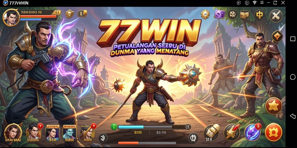 Screenshot menunjukkan permainan petualangan 77WIN dengan grafis yang menakjubkan.