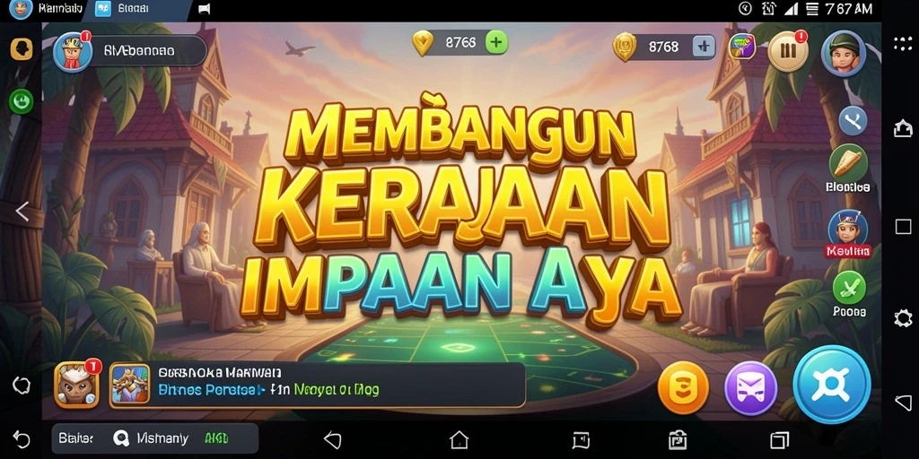 Tampilan gameplay menarik dari 8768 yang menunjukkan strategi bisnis.