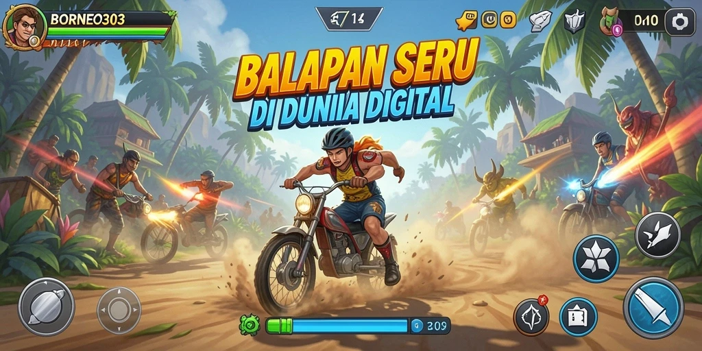 Gameplay Racing yang mendebarkan di BORNEO303.