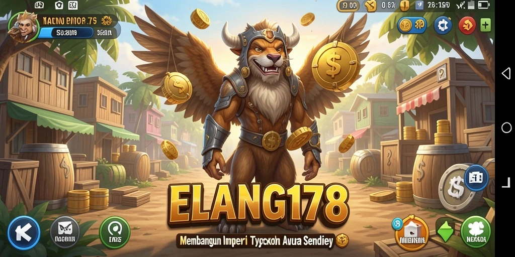 Screenshot ELANG178 menunjukkan grafis dan gameplay menarik dalam membangun bisnis Tycoon.