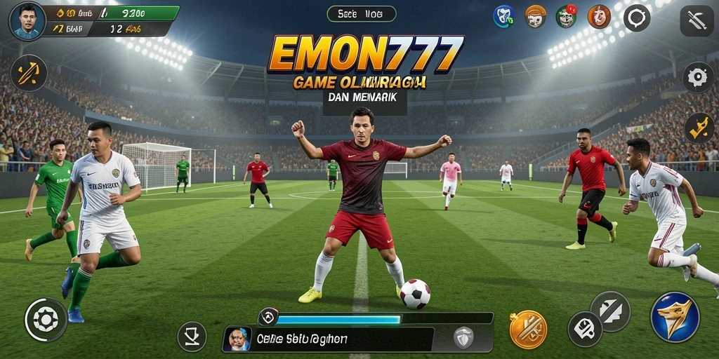 Screenshot EMON777 menunjukkan gameplay olahraga yang menegangkan dan interaktif.