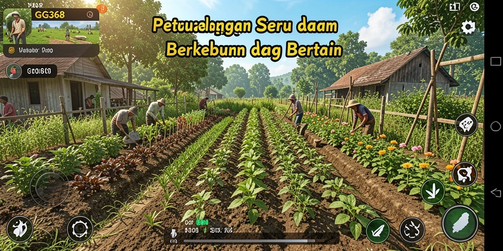 Gameplay menarik dalam bertani dan berkebun di GG368.