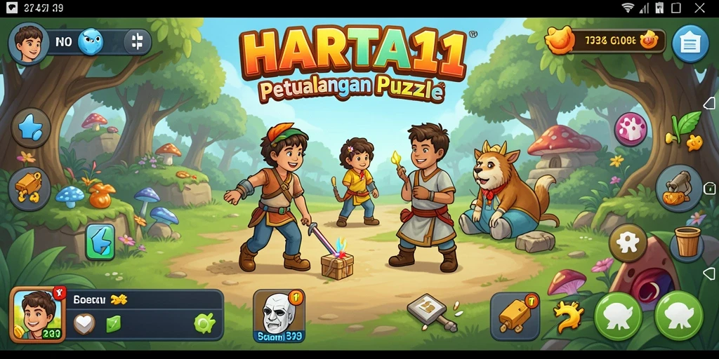 Gameplay menantang dengan teka-teki menarik di HARTA11.