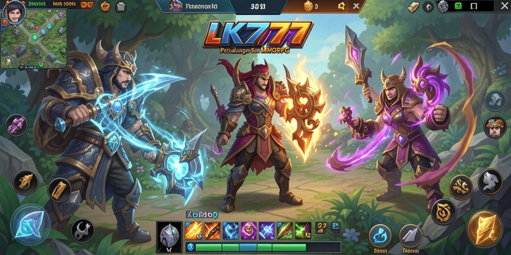 Screenshot gameplay LK777 menampilkan aksi seru petualangan MMORPG.
