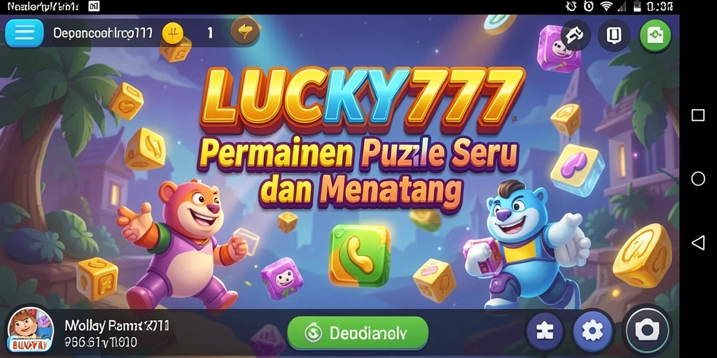 Screenshot gameplay LUCKY777 menampilkan tantangan puzzle yang menarik.