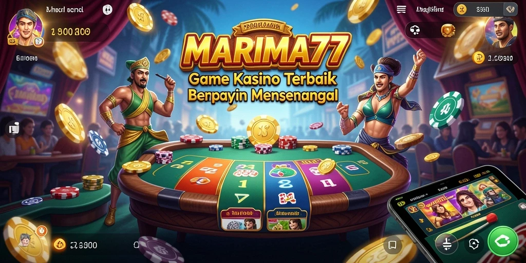 Tampilan gameplay Kasino yang seru dan mengasyikkan di MARIMA77.
