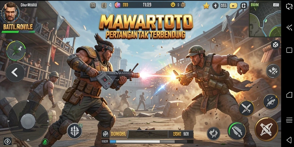 Gameplay seru dan menegangkan di MAWARTOTO Battle Royale.