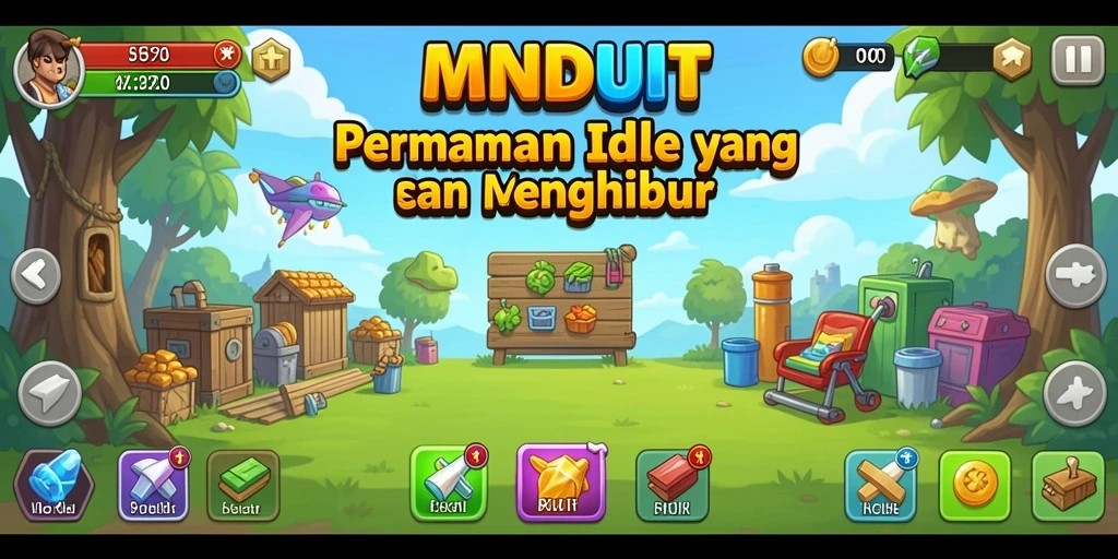 Tampilan gameplay MNDUIT yang menarik dan interaktif.