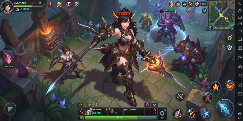Gameplay seru QQSTAR88 menampilkan pertarungan epik dalam dunia MMORPG.