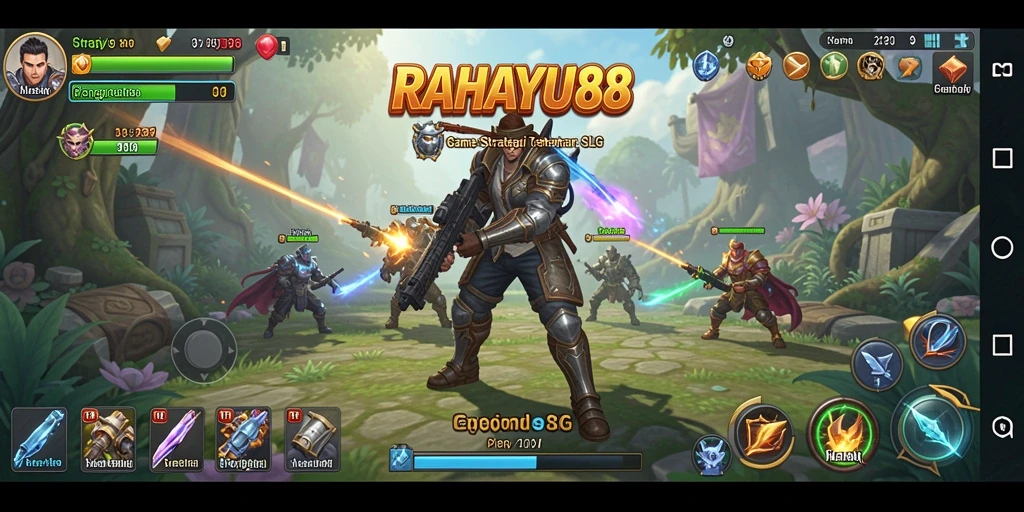 Tangkapan layar gameplay RAHAYU88 yang menampilkan pertempuran strategi.