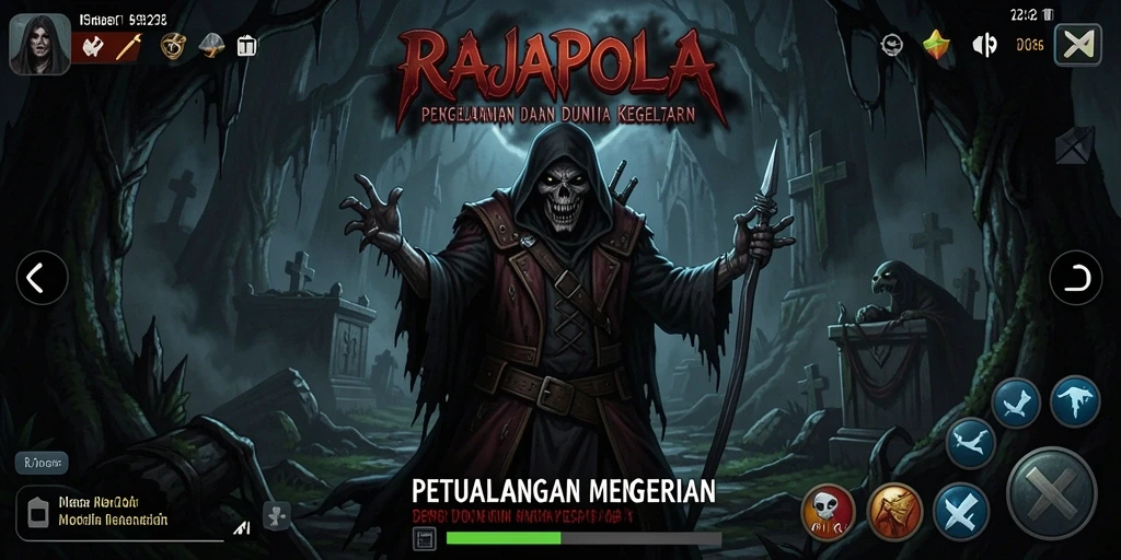 Screenshot menampilkan momen menegangkan dalam gameplay RAJAPOLA.