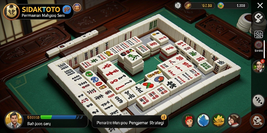 Tangkapan layar permainan <strong>SIDAKTOTO</strong> yang menunjukkan aksi Mahjong yang mendebarkan.