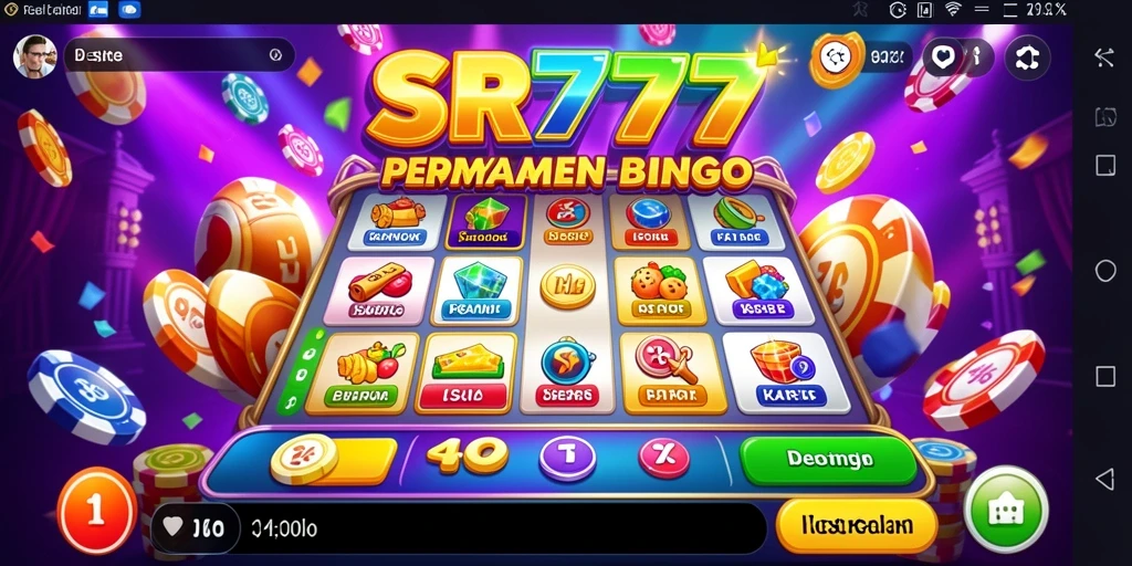 Tampilan gameplay menarik dalam permainan Bingo di SR777.