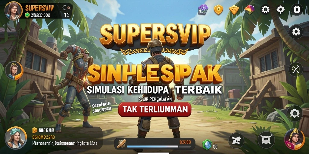 Gameplay menarik dan beragam dalam SUPERSVIP dengan elemen simulasi yang kaya.